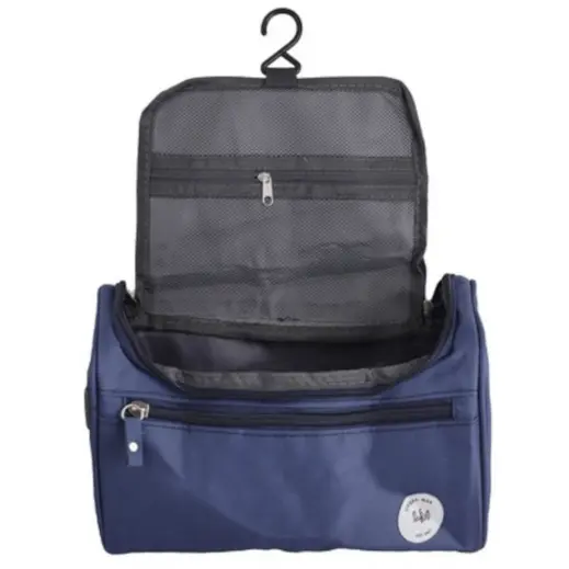 Urban Man Court Boxy Toiletry Bag Navy Open